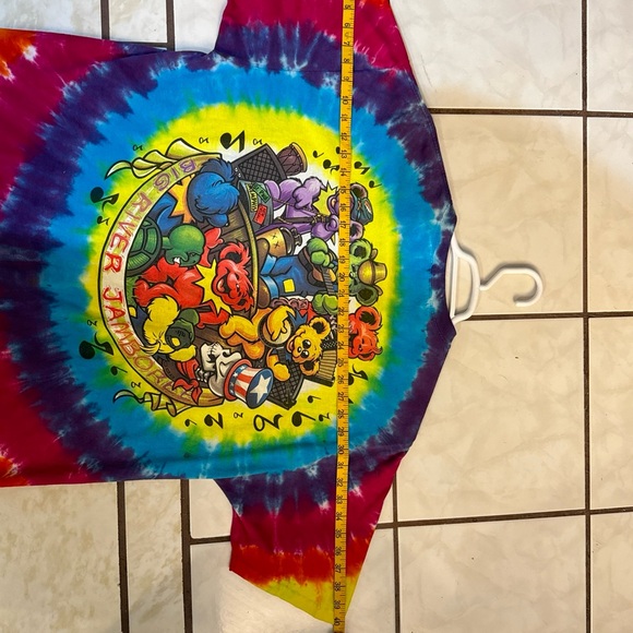 VIntage Grateful Dead Big River Jamboree Tie Dye T-Shirt Liquid Blue Size XXL - Picture 13 of 14